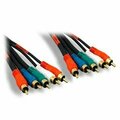 Swe-Tech 3C Component Video and Audio RCA Cable, 3 RCA RGBand 2 RCA Right and LeftMale, Gold-plated Conn, 25ft FWT10V2-03225